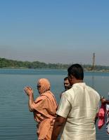Uttar Bharat Yatra 2025 - Surat Camp, Day 3 - (07 March 2025) - Vist to Shri Bhairavanath Mandir, Tapti River, Bhairav Village, Shri Devi Pujana, and Sabha